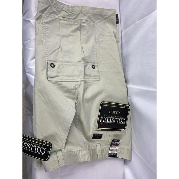 Coliseum Men's Cargo Shorts Size 36 New with Tags Color :Stone - Picture 9 of 12